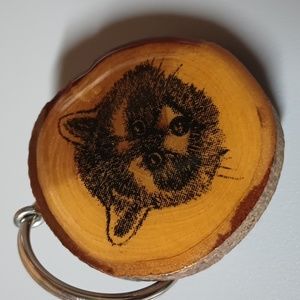 Big Basin Redwoods Raccoon Keychain